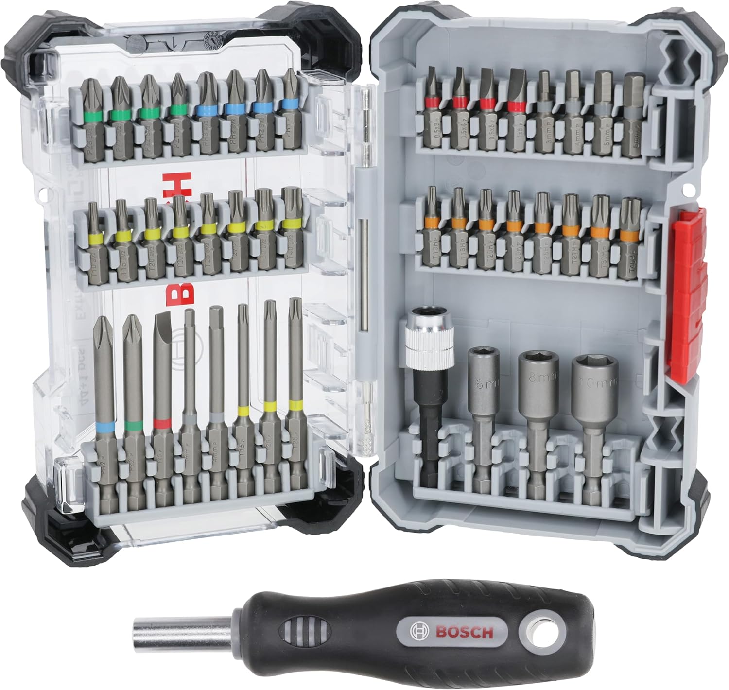 Bosch Set 45 Punte Cacciavite Extra Dure (44+1 pz)