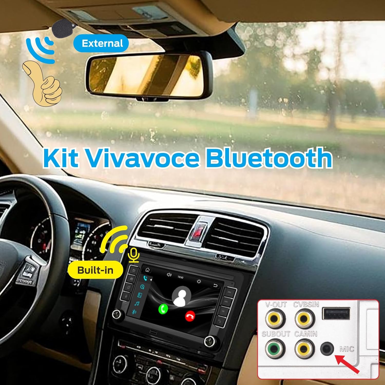 Autoradio per VW con Wireless Carplay Android Auto - immagine 4