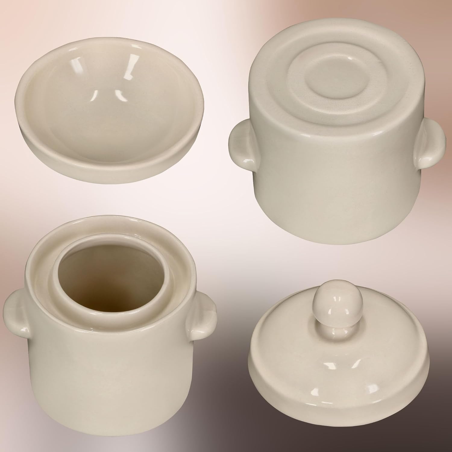 KOTARBAU® Pentola in Terracotta 1,8L con Coperchio - immagine 7