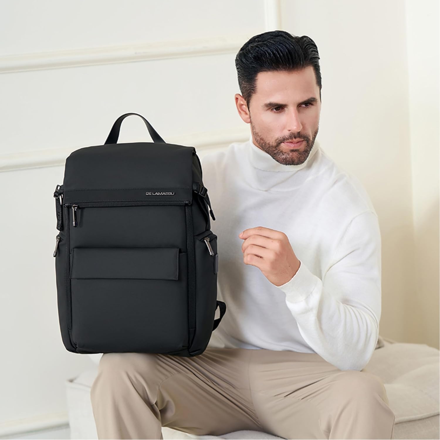 "Felix" Zaino per Computer Portatile 16 Pollici, Nero - immagine 5