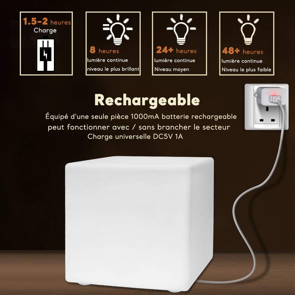 MR.GO Cubo Luminoso LED 12" con Telecomando - immagine 4