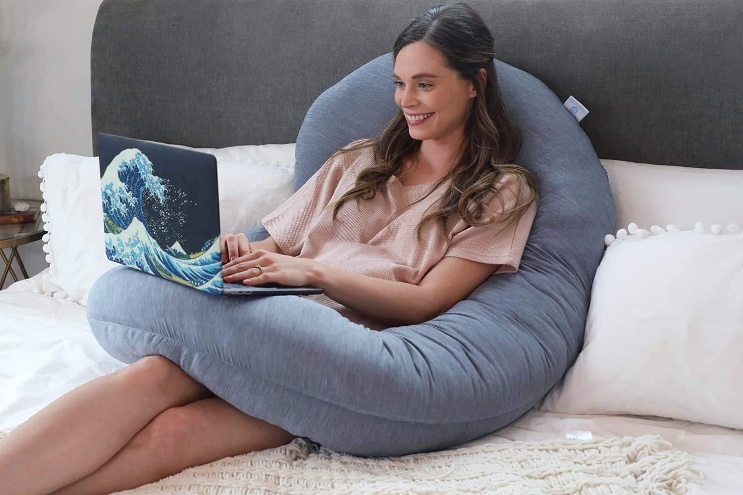 Pharmedoc Cuscino Gravidanza a C con Federa Grigia - immagine 6