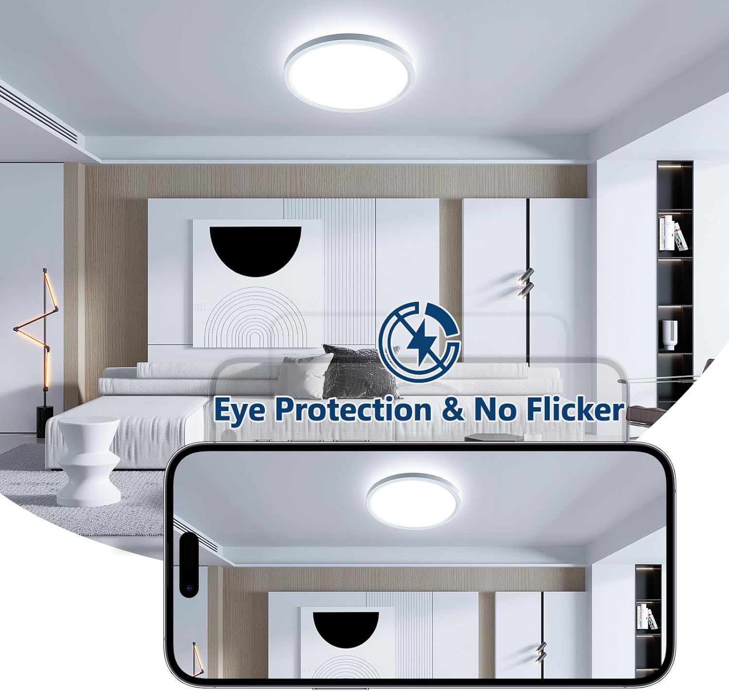 Easy Eagle Plafoniera LED Soffitto 18W 6500K 22CM - immagine 5