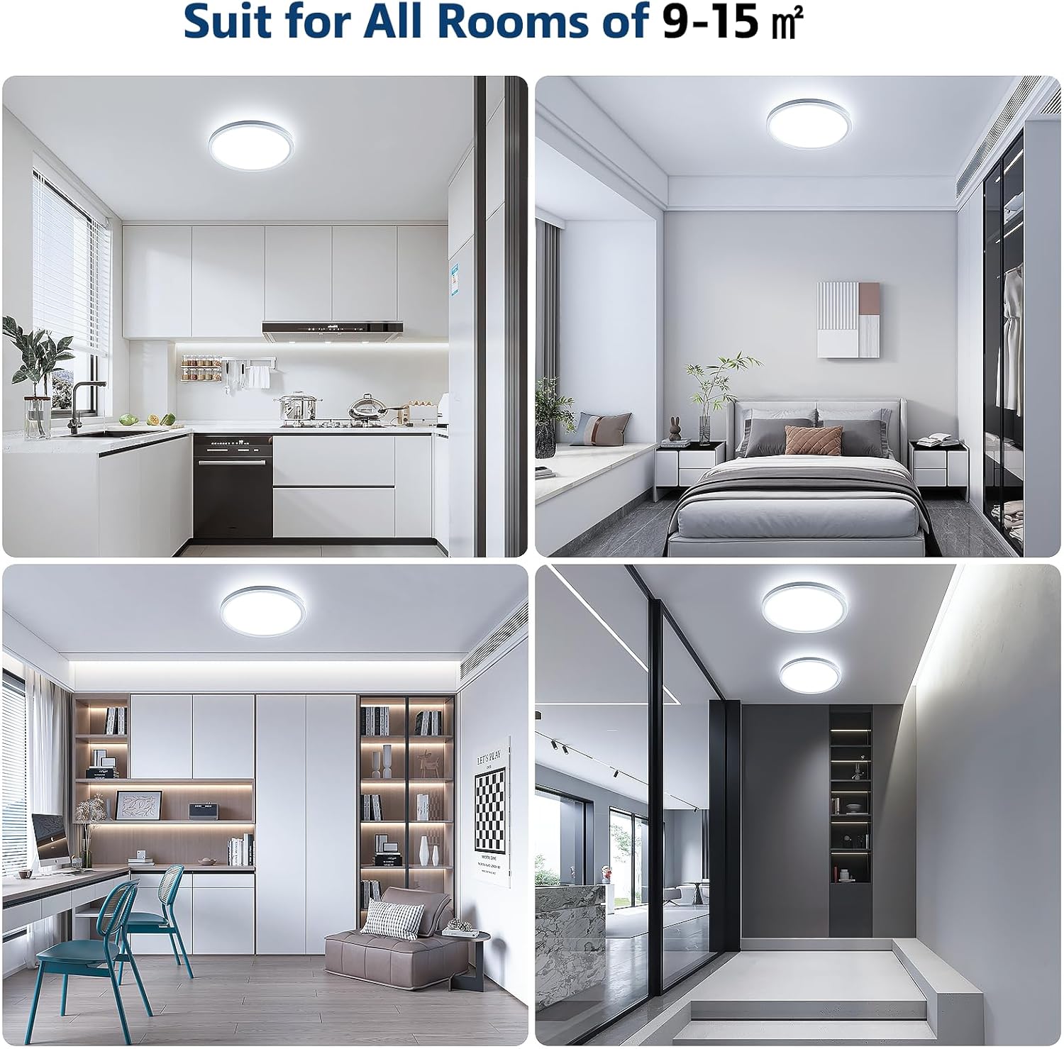 Easy Eagle Plafoniera LED Soffitto 18W 6500K 22CM - immagine 7