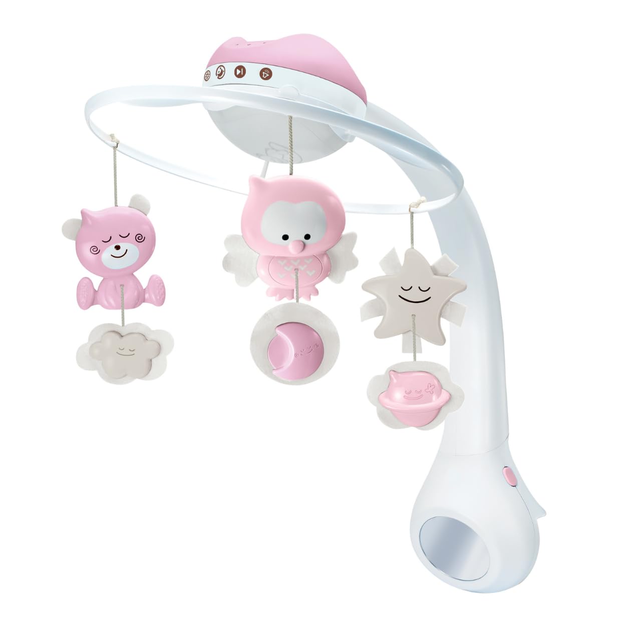 Infantino 3 in 1 Projector Musical Mobile, Rosa