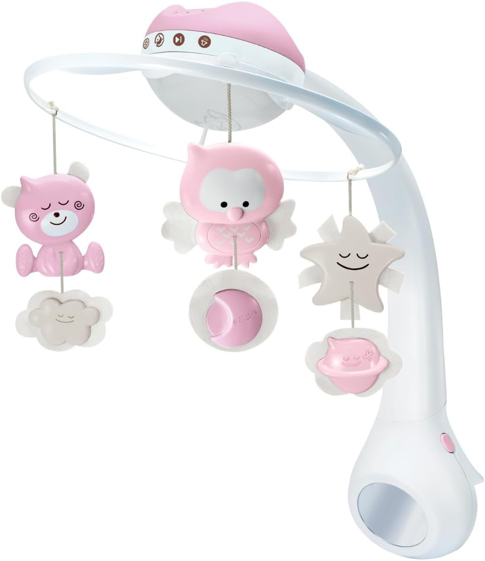 Infantino 3 in 1 Projector Musical Mobile, Rosa - immagine 1