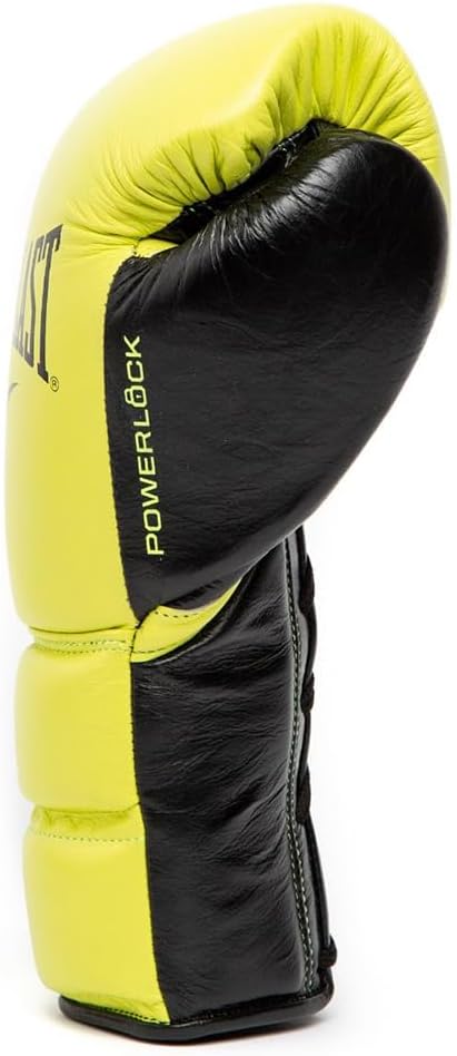 Everlast Powerlock 2 Pro Laced - Guanti Boxe 14oz Giallo Neon - immagine 4