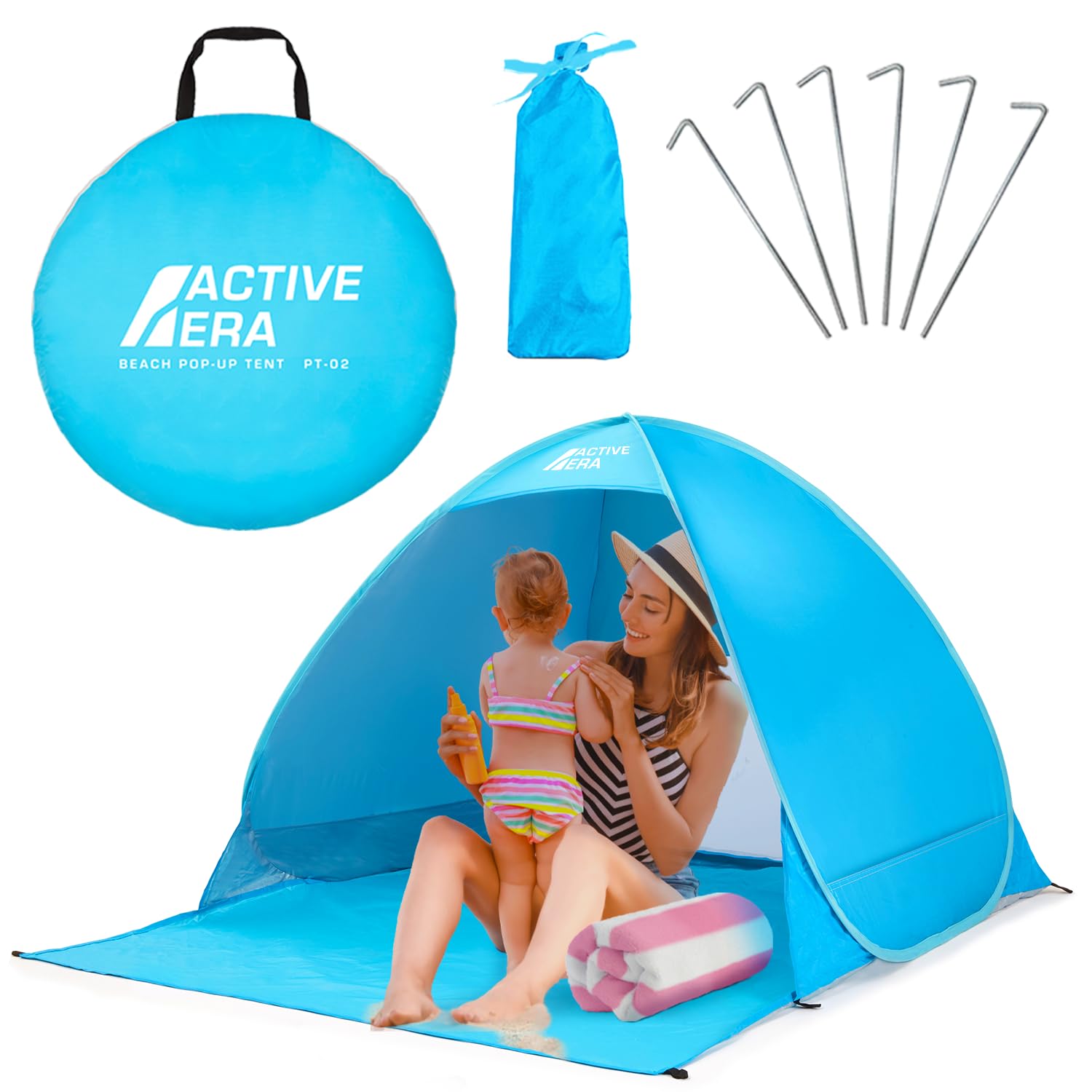 Active Era Tenda da Spiaggia Automontante UPF 50+