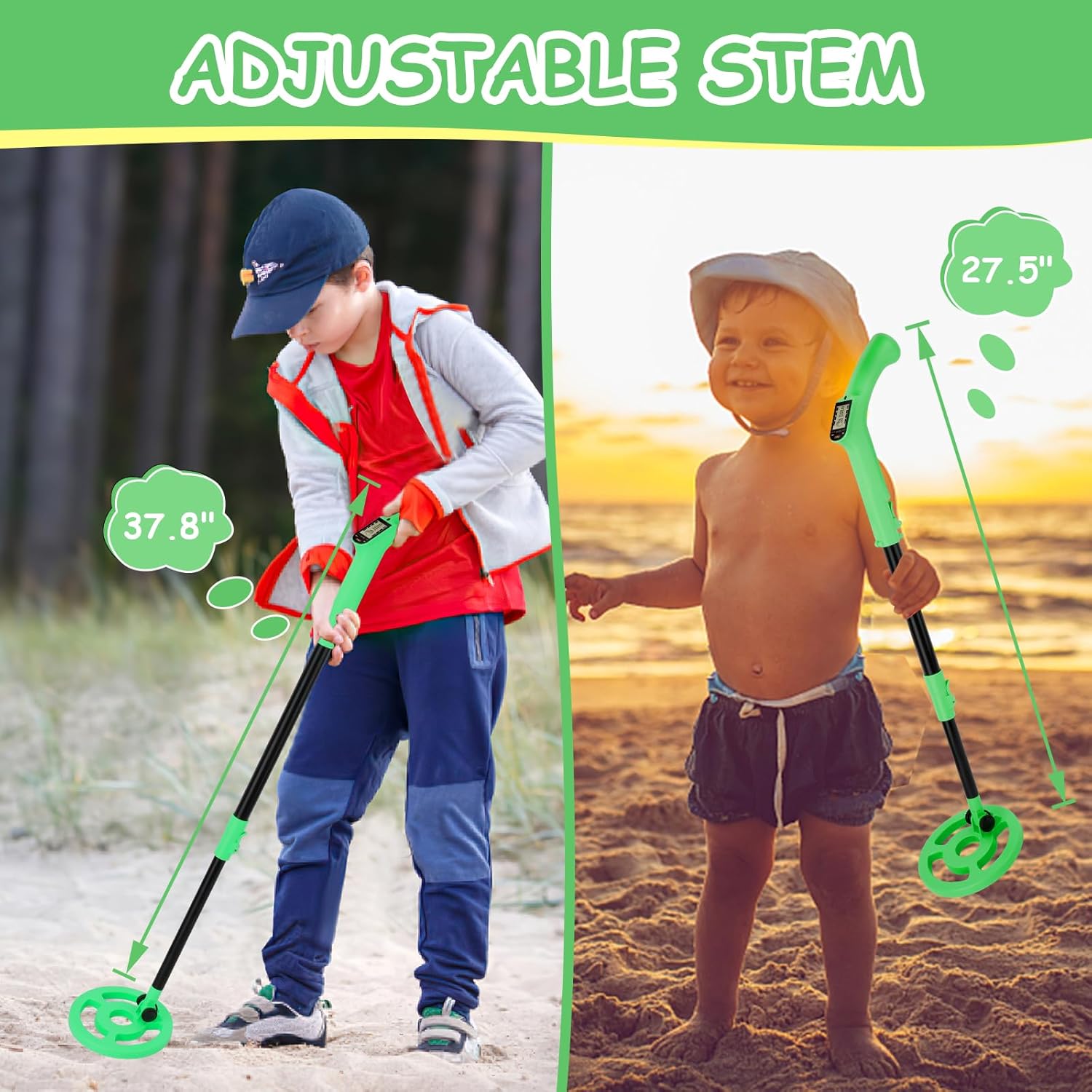 Ommo Metal Detector per Bambini, Verde - immagine 4