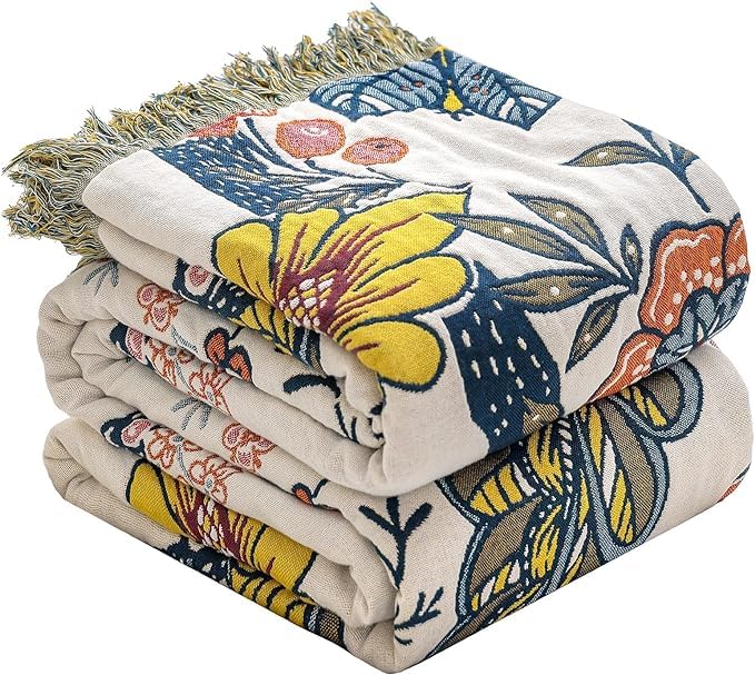 Copriletto Boho 100% Cotone 150x200 cm