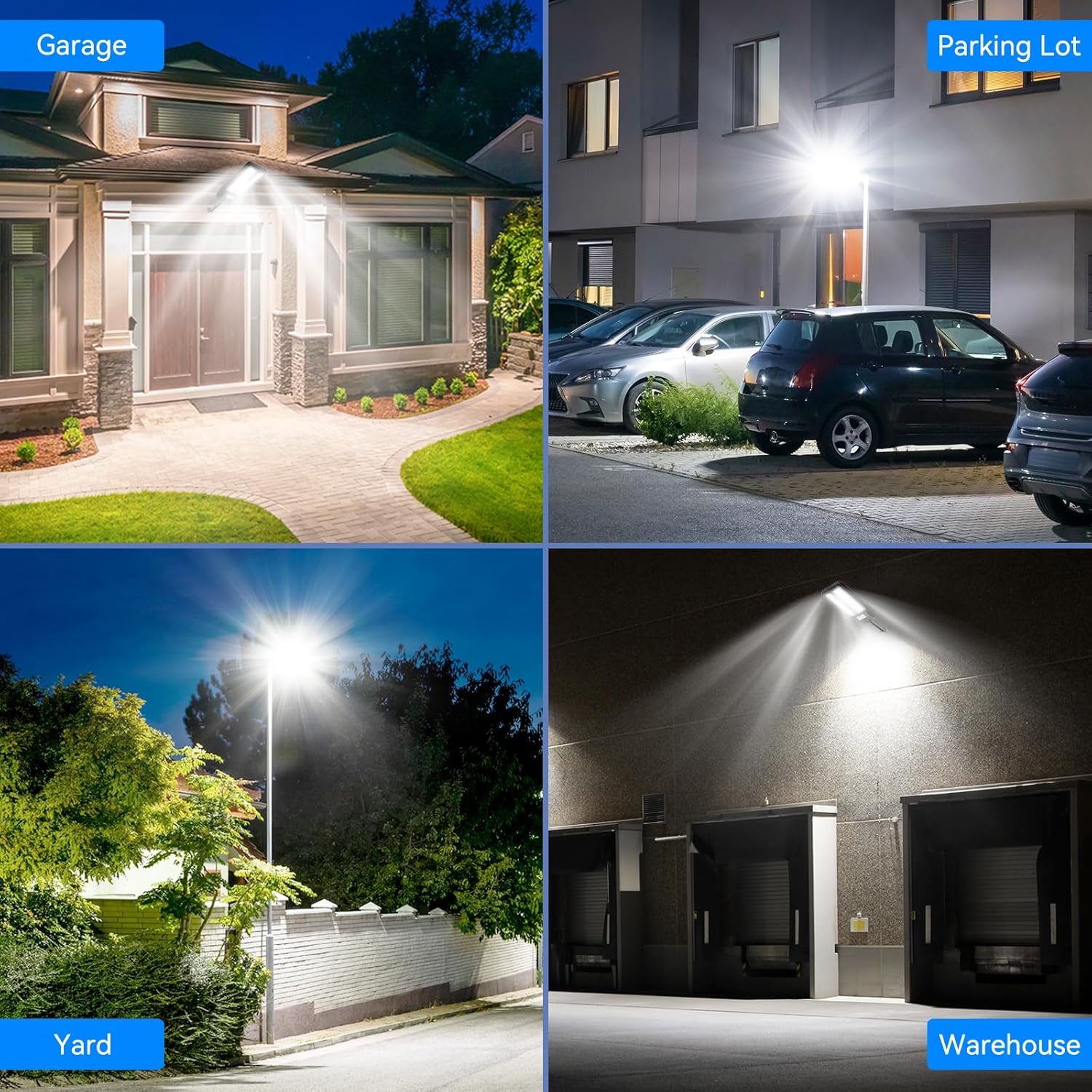 Lampione Solare Led Esterno 4000W*2 con Telecomando - immagine 5