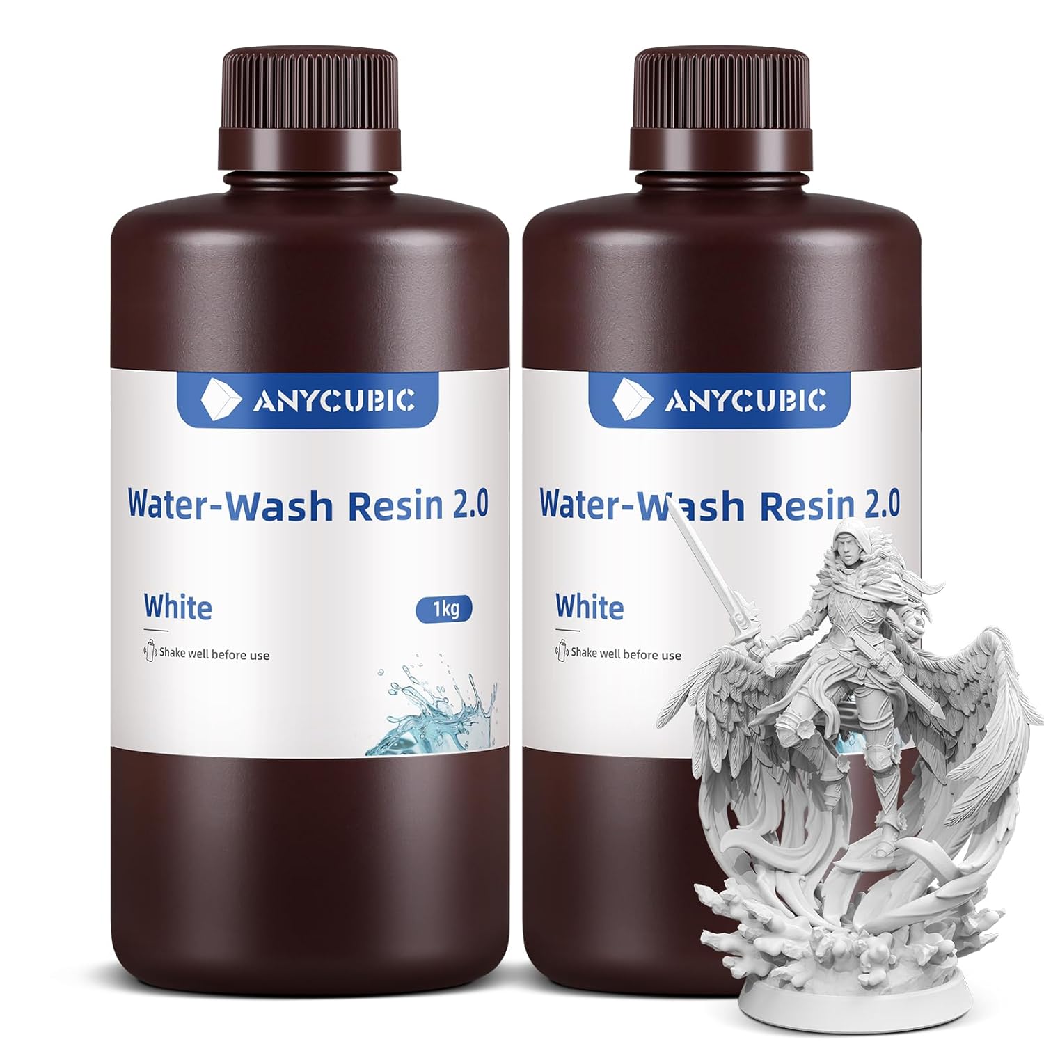 ANYCUBIC Water Washable Resin 2.0 per Stampanti 3D 2KG - immagine 1