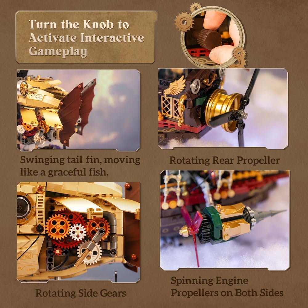 PANTASY Steampunk Zeppelin - Set Modellino Adulti - immagine 4