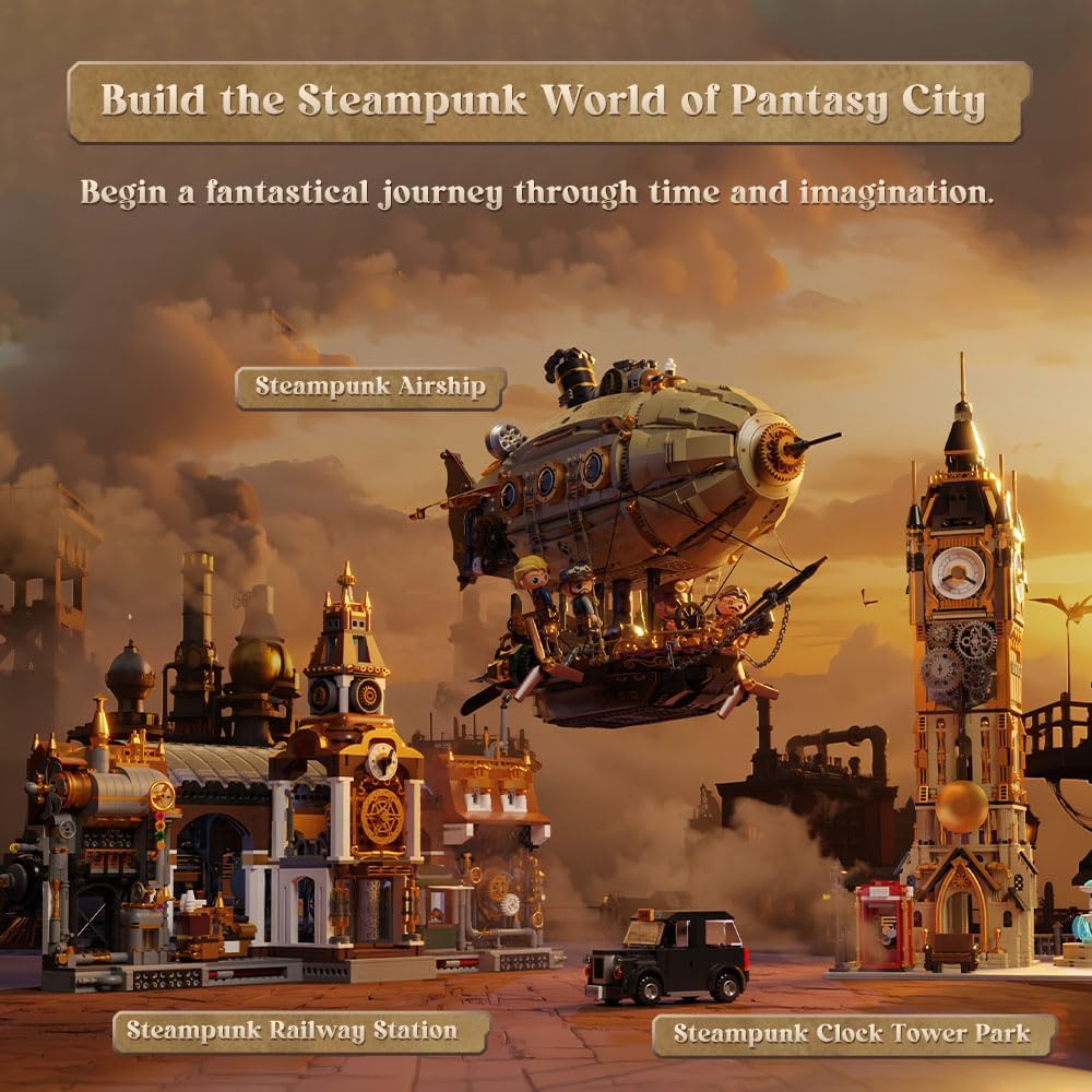 PANTASY Steampunk Zeppelin - Set Modellino Adulti - immagine 6