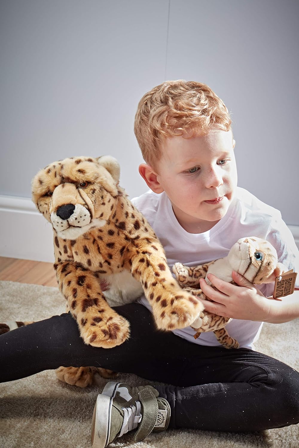 Living Nature - Peluche a forma di ghepardo grande, 45 cm - immagine 3