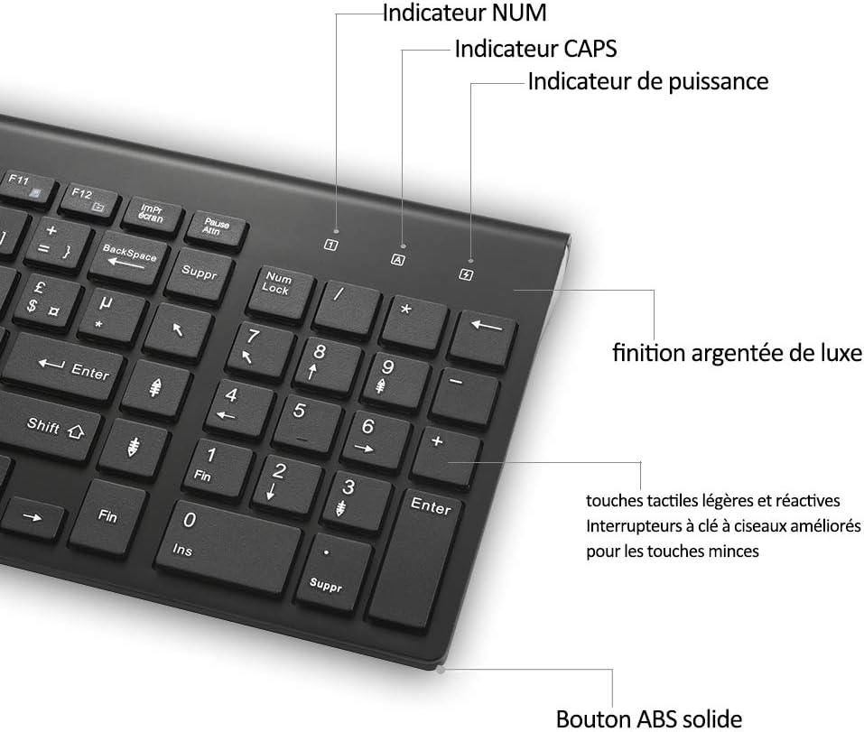 Combinazione Tastiera e Mouse Wireless USB-C Full-Size - immagine 4