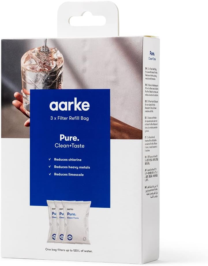 Aarke Purifier - Caraffa Filtrante Vetro e Acciaio 2.4L - immagine 4