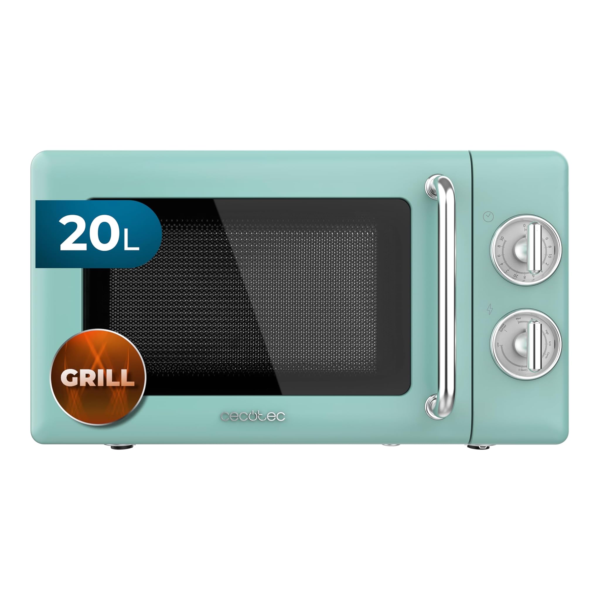 Cecotec Microonde Meccanico con Griglia 20L, Verde