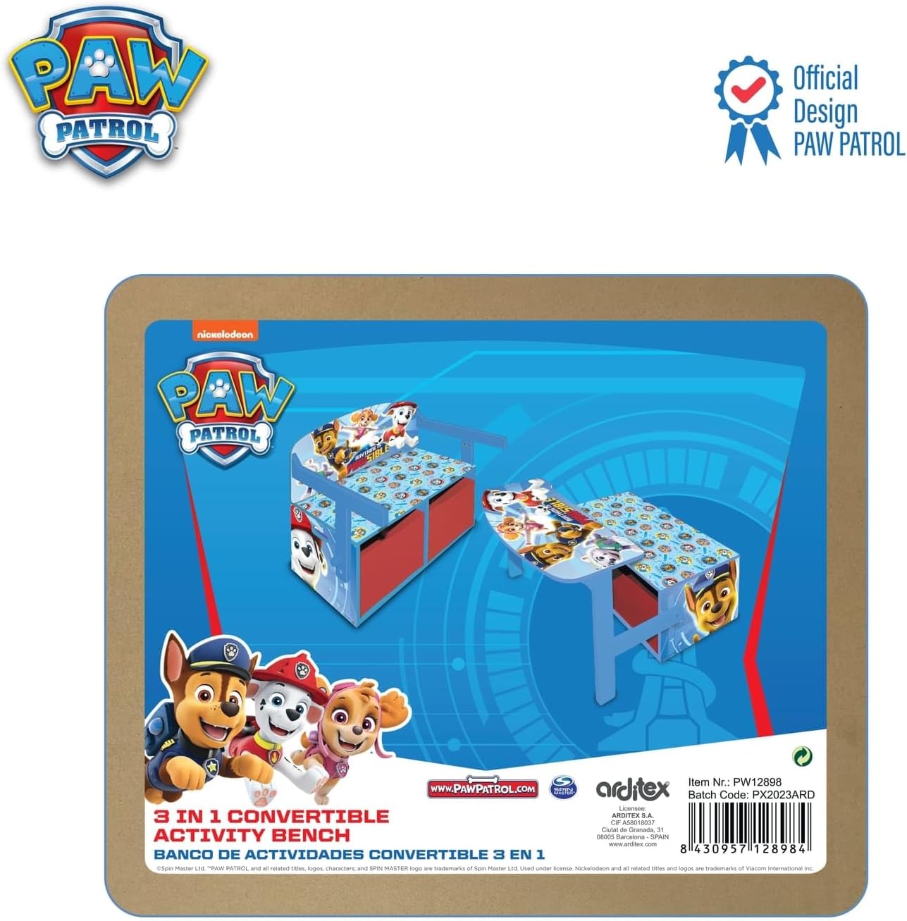 ARDITEX Panca per Giocattoli e Scrivania - immagine 6