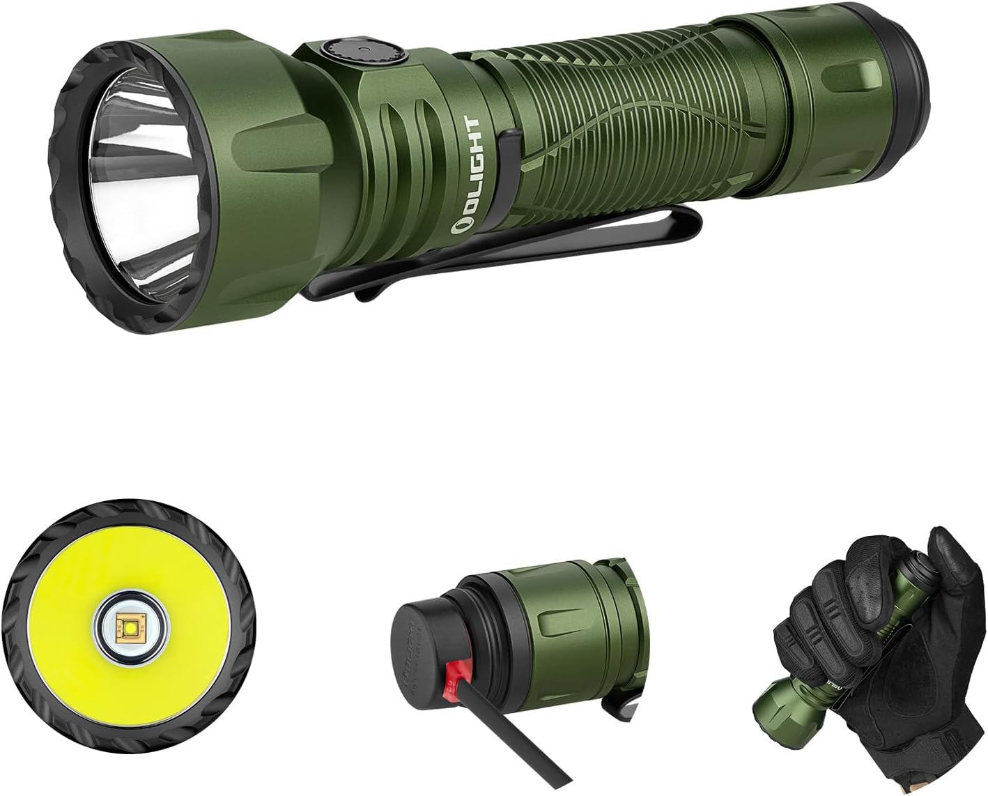 OLIGHT Javelot Torcia LED Professionale 1350 lm, Verde - immagine 1