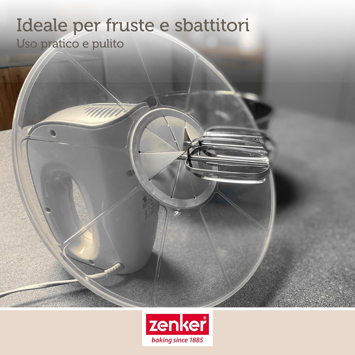 Zenker Coperchio Paraspruzzi Ø30cm con Foro Silicone - immagine 5