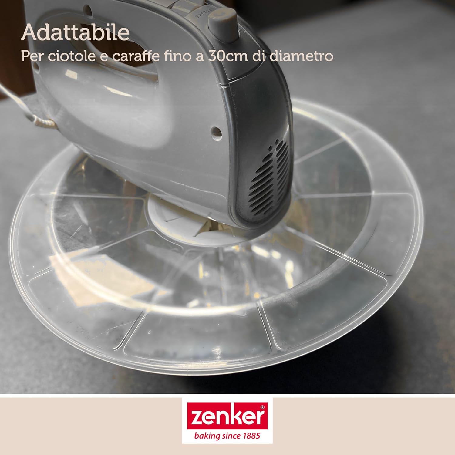 Zenker Coperchio Paraspruzzi Ø30cm con Foro Silicone - immagine 6