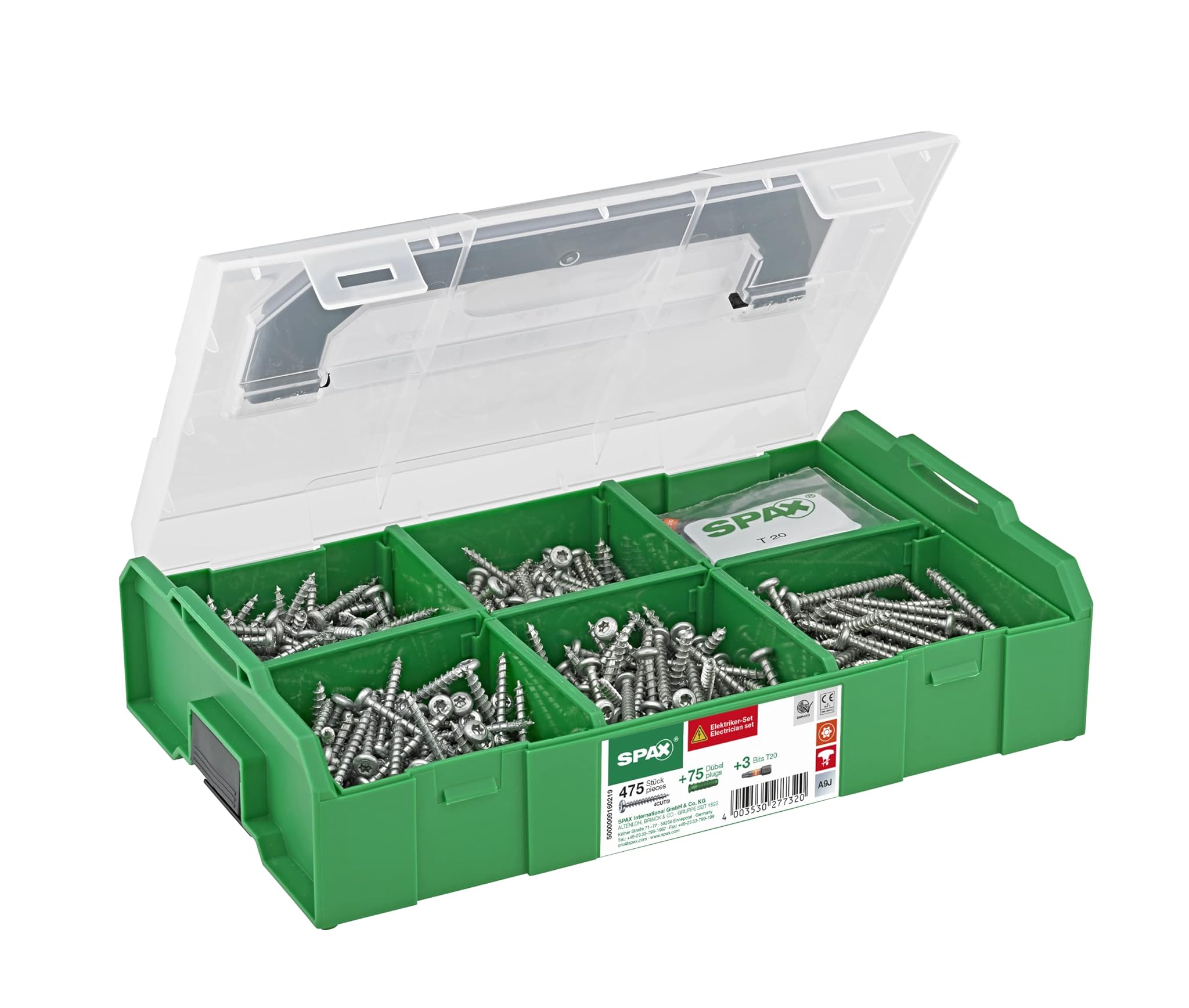 SPAX Valigetta Montaggio L-BOXX Mini Set Elettrico