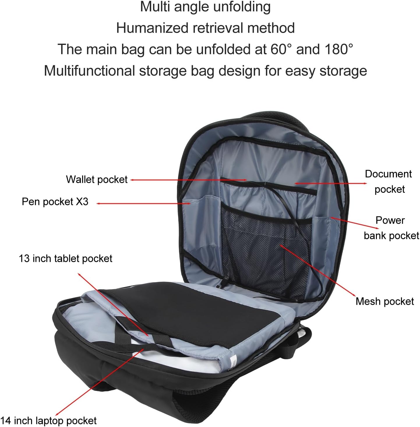 Zaino LED Impermeabile con Display Programmabile - immagine 4