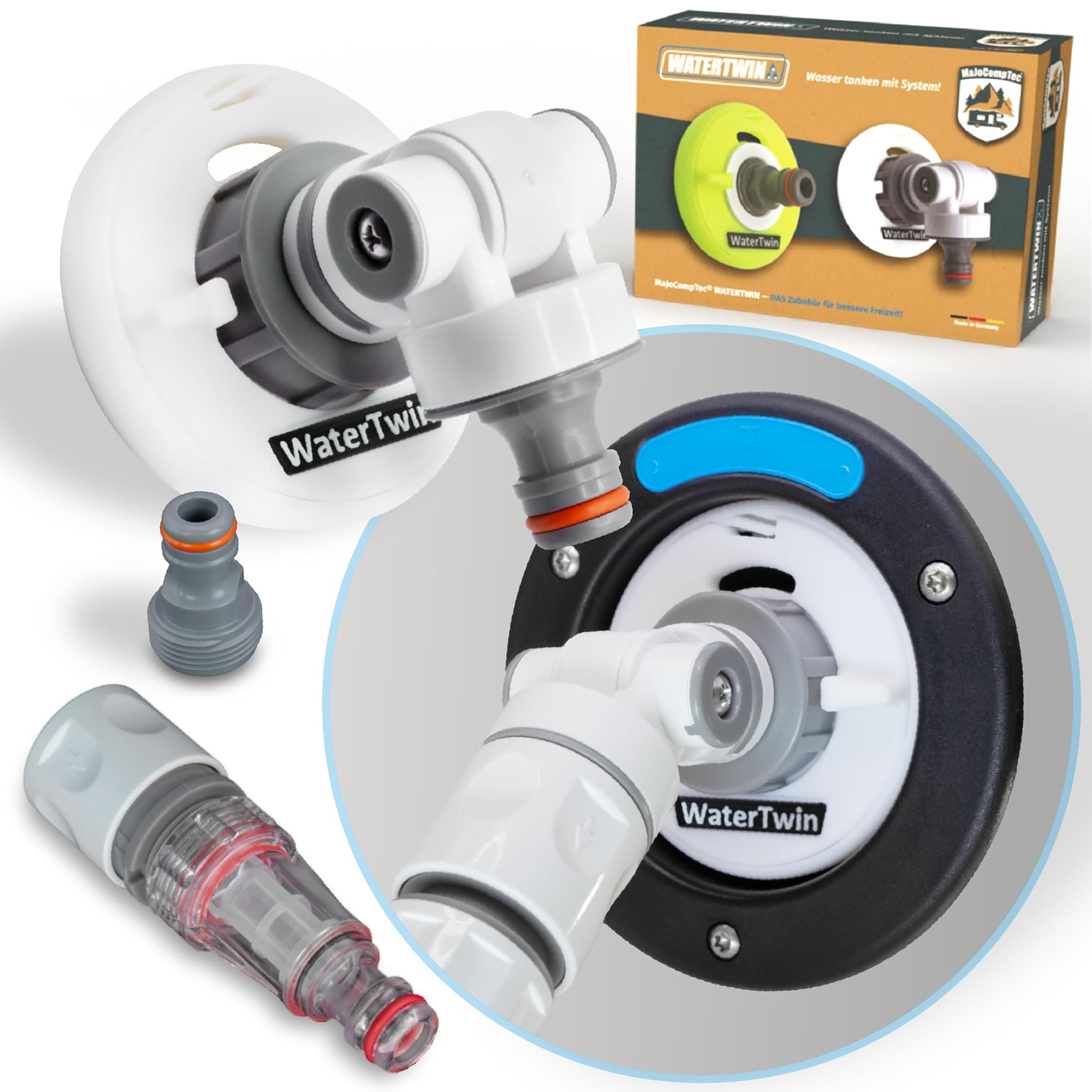 WATERTWIN Set Adattatori Filtro Acqua per Camper