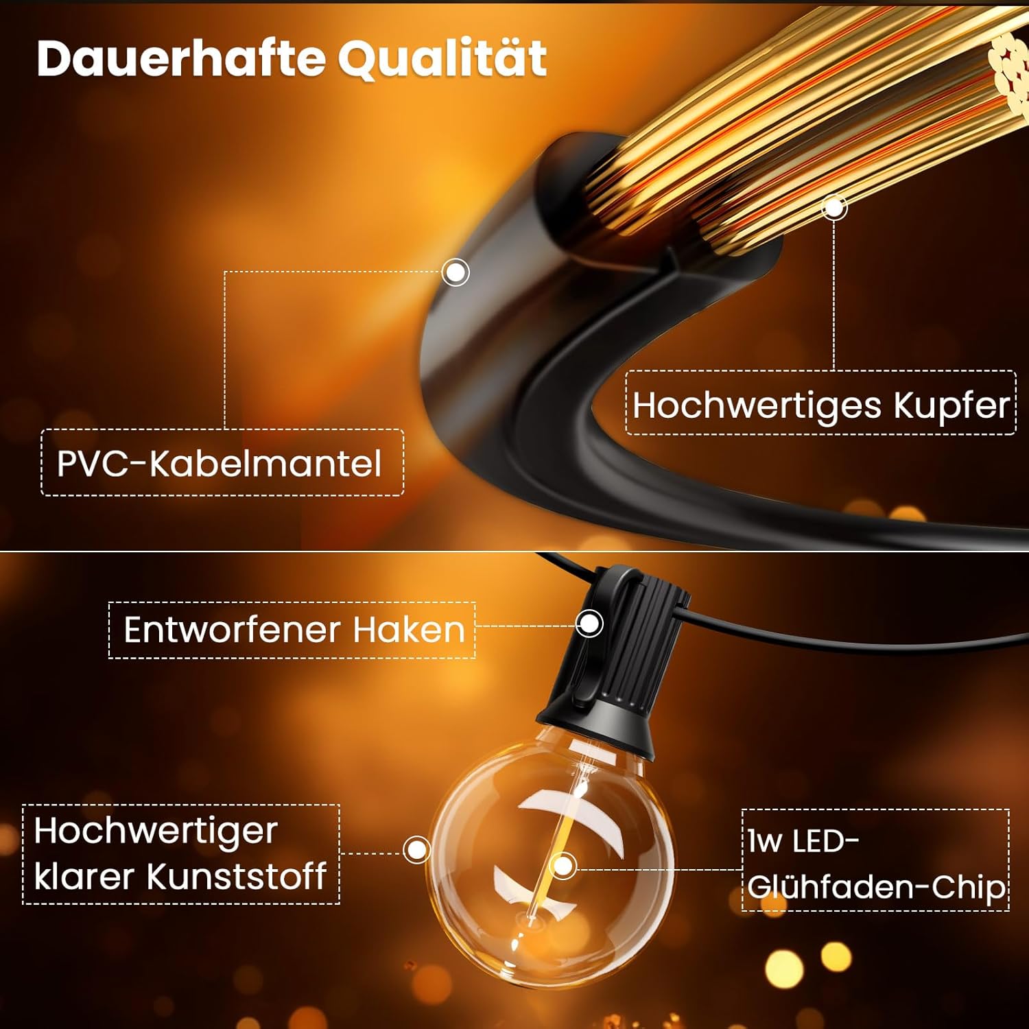 Svater Catena Luminosa Esterno 2x30M con Telecomando - immagine 5