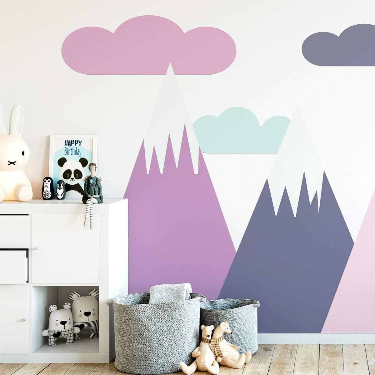 Ambiance Sticker s Muraux Bambini - Montagne Scandinave - immagine 1