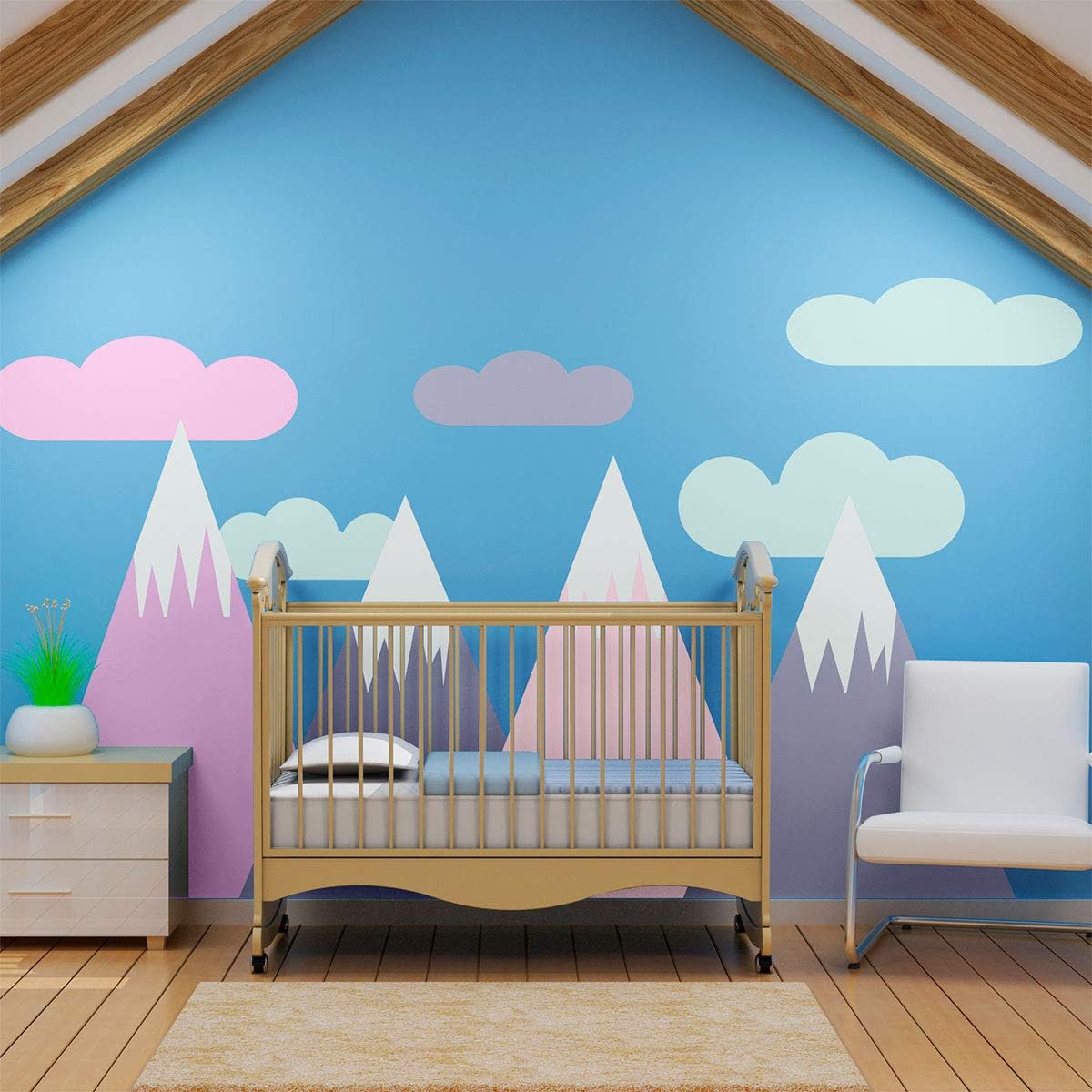 Ambiance Sticker s Muraux Bambini - Montagne Scandinave - immagine 3