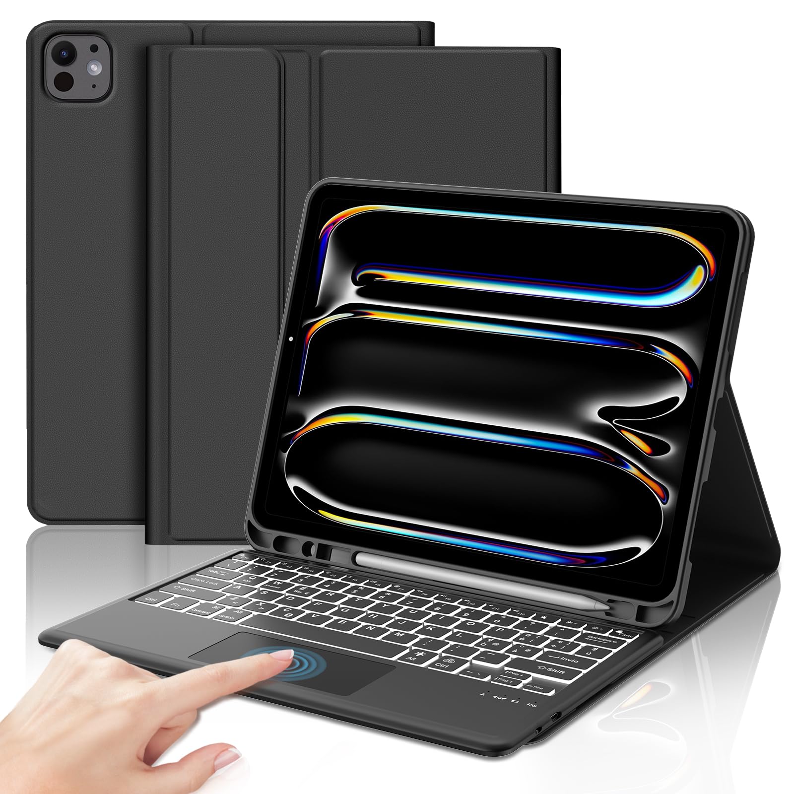 Jademall Tastiera con Trackpad per iPad Pro 13" (M4) 2024