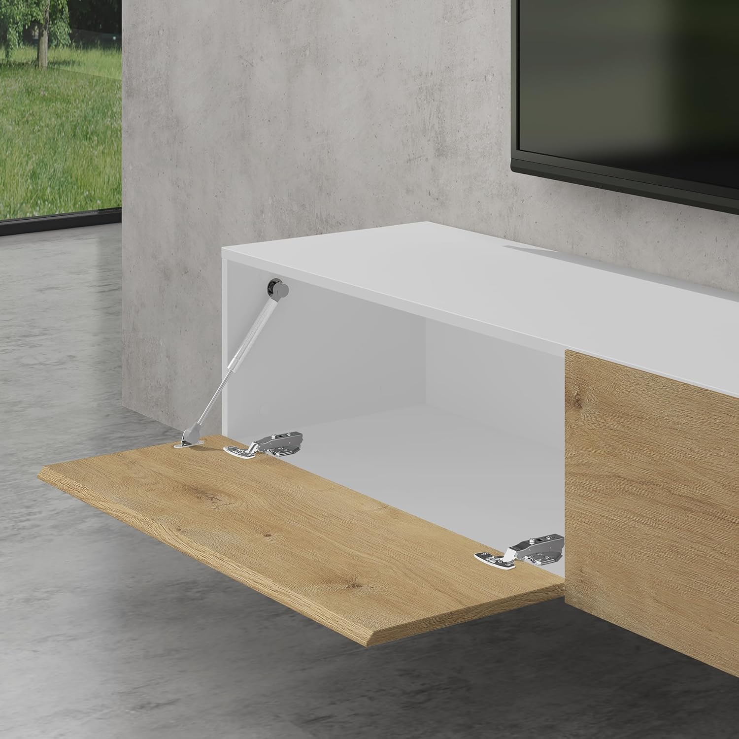 Doporro Mobile Porta TV Sospeso 160cm 2 Ante - immagine 5