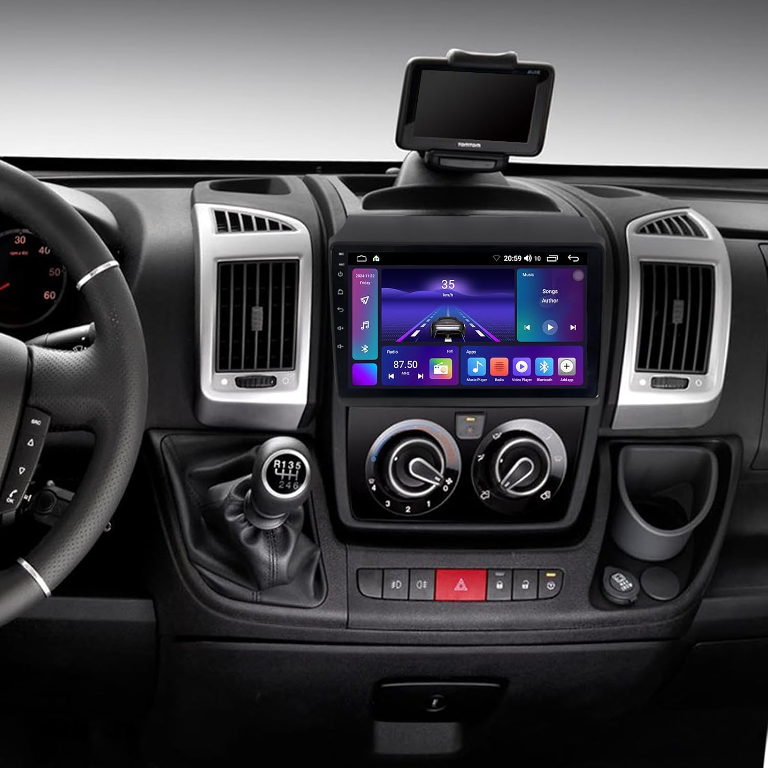 Autoradio Android 14 2GB+64GB per Fiat Ducato - immagine 1