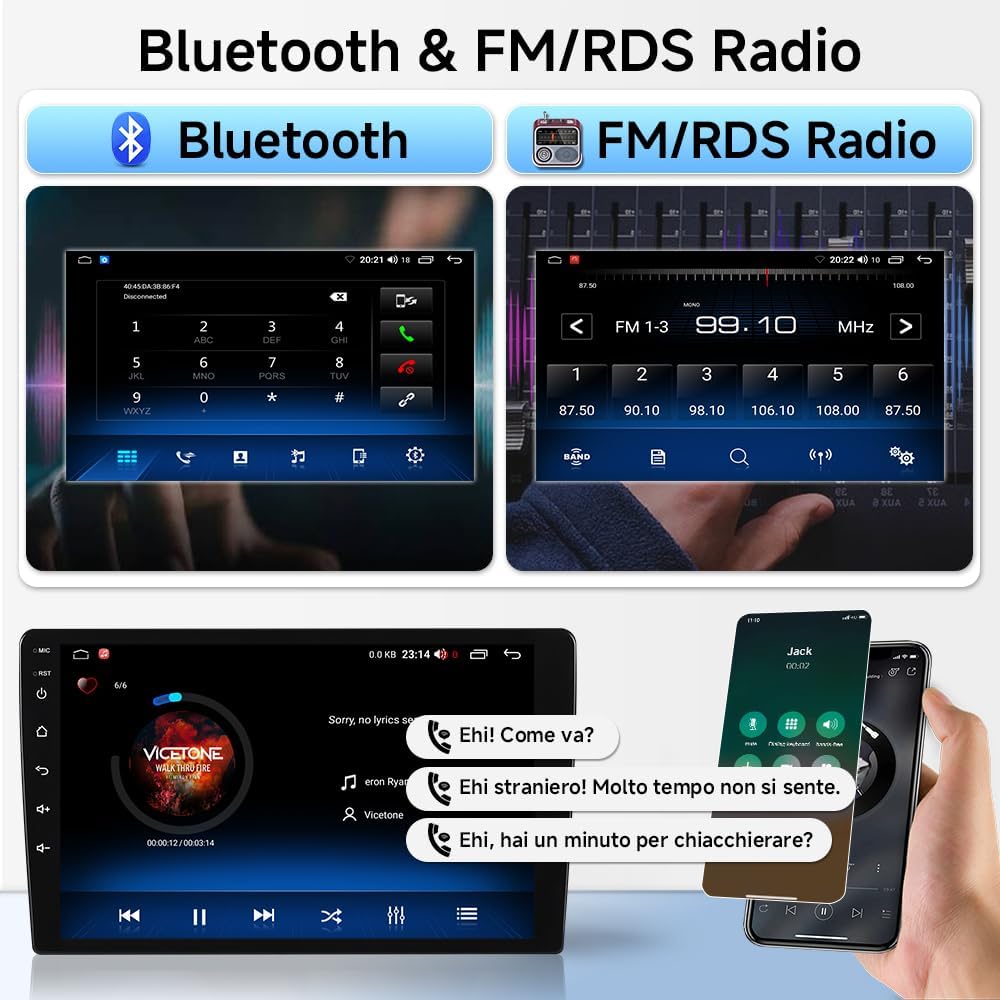 Autoradio Android 14 2GB+64GB per Fiat Ducato - immagine 8