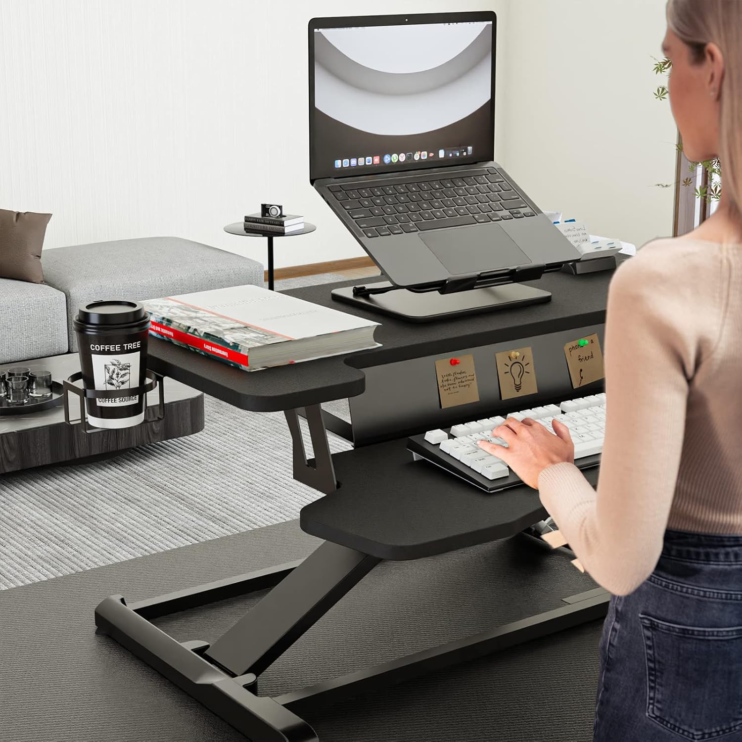 Putorsen Sit-Stand Scrivania Convertibile 32'' - immagine 2