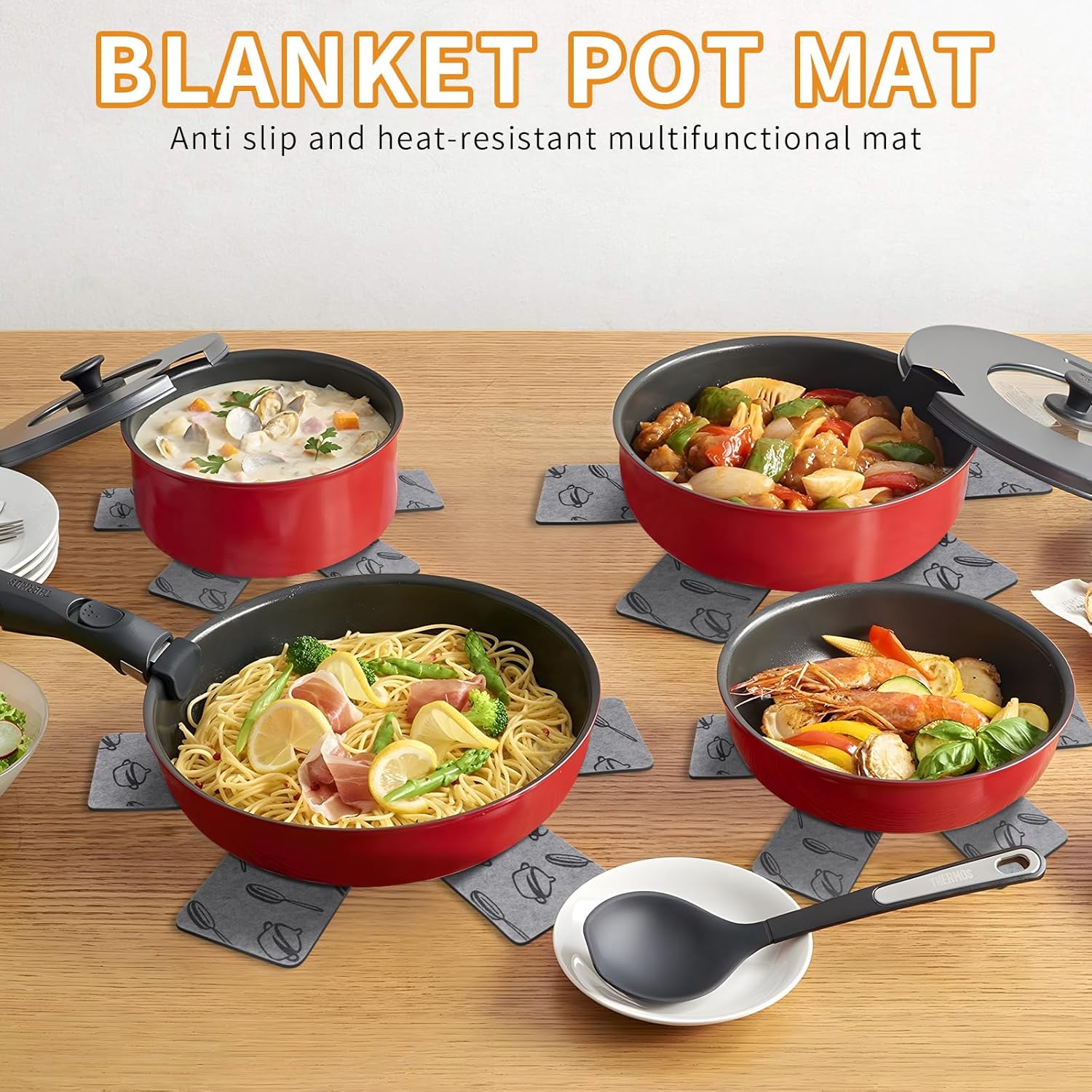 Separatori Pentole 12 Pezzi, Protezioni Antigraffio - immagine 3