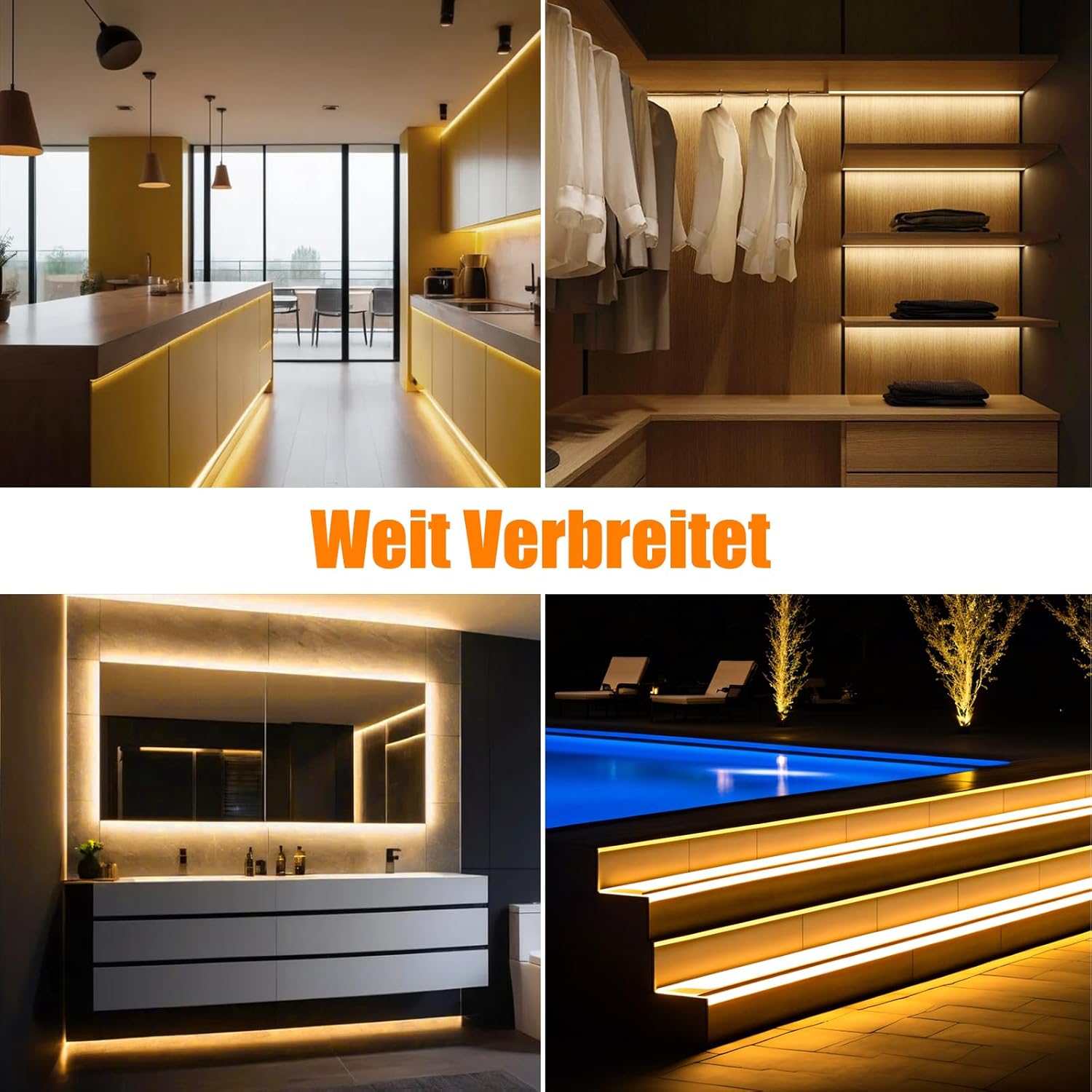 Wisada Strisce LED COB Neon Flessibile 220V 15M - immagine 6