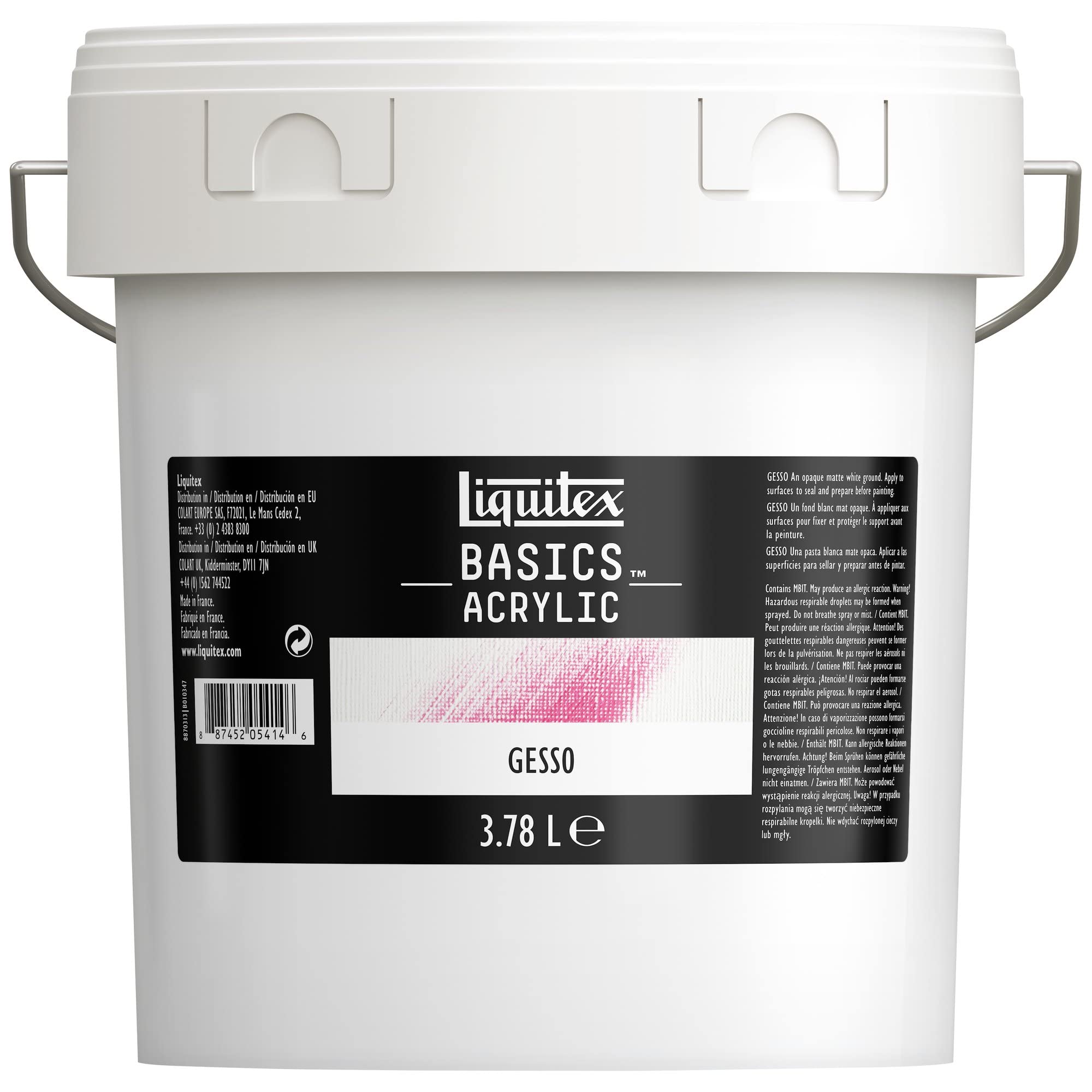 Liquitex Additivo acrilico Basics Gesso Secchio 3,78L ROW