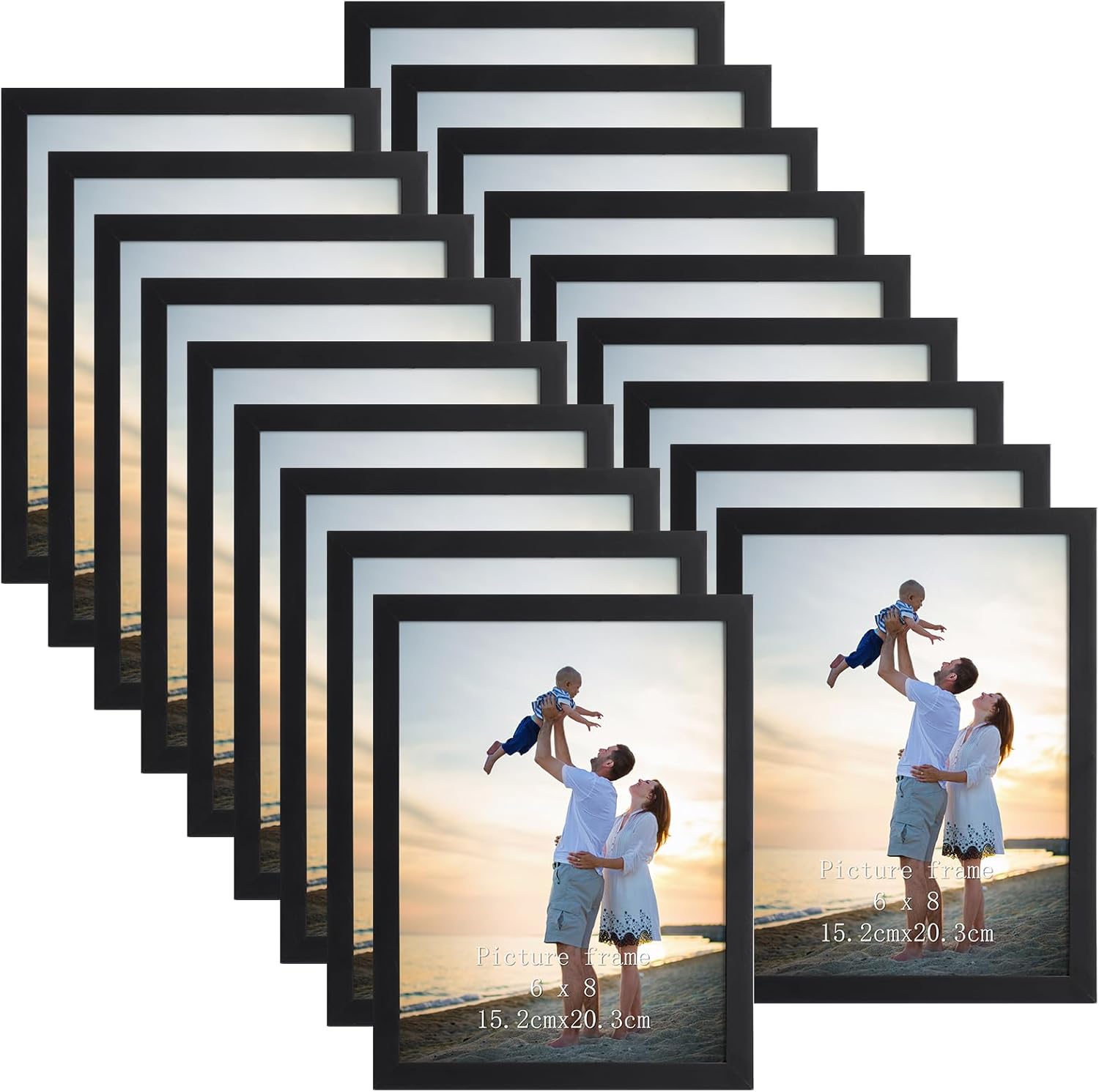 Eympeu Cornice 15x20 Nera - 18 Pezzi - immagine 1