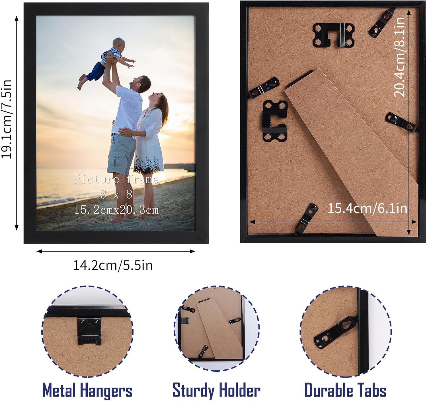 Eympeu Cornice 15x20 Nera - 18 Pezzi - immagine 2