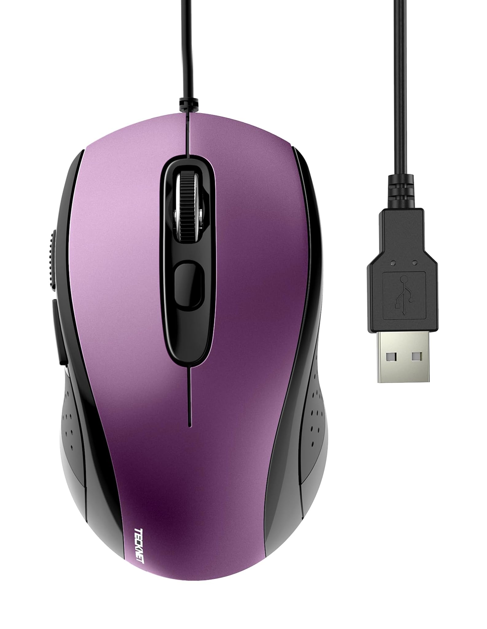 Tecknet Mouse con Filo Ottico USB 6400 DPI
