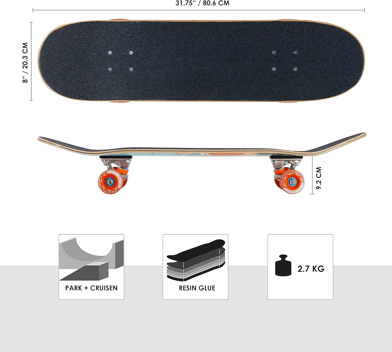 BTFL Marvin Skateboard 2022 - immagine 4