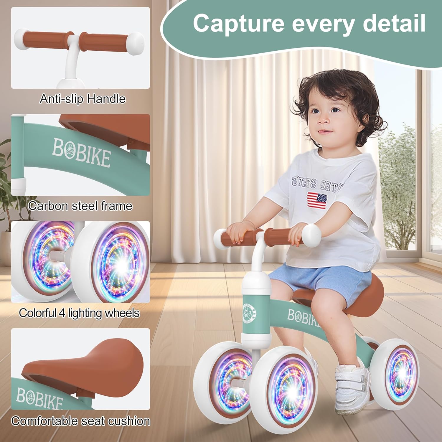 Mhcylion Bicicletta Senza Pedali per 1-2 Anni - immagine 6