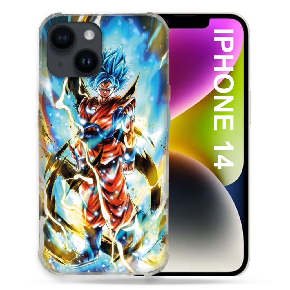 Cover per Iphone 14 (6.1) Manga Dragon Ball Sangoku Bianco