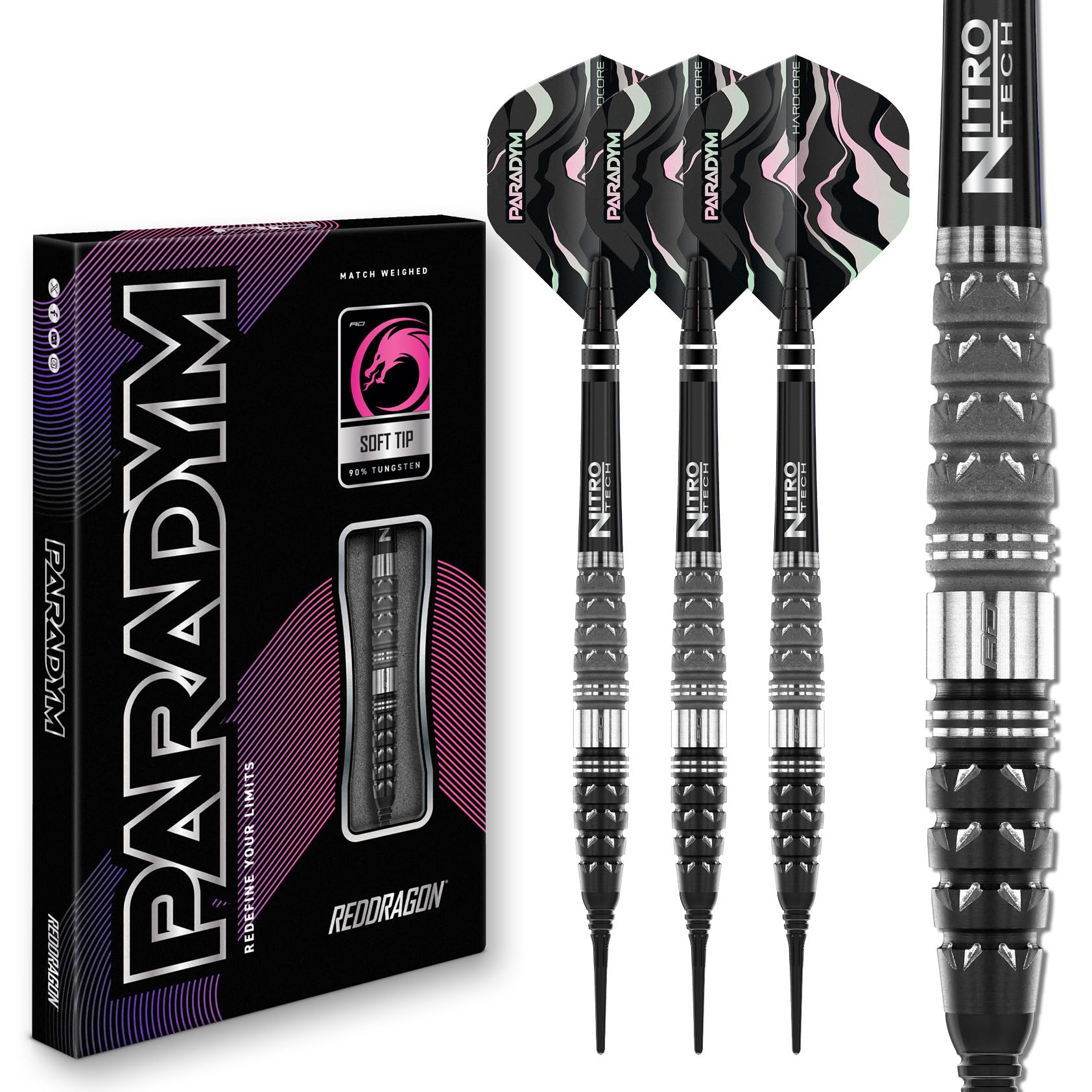 RED DRAGON Darts Paradym Serie - 90% Tungsteno
