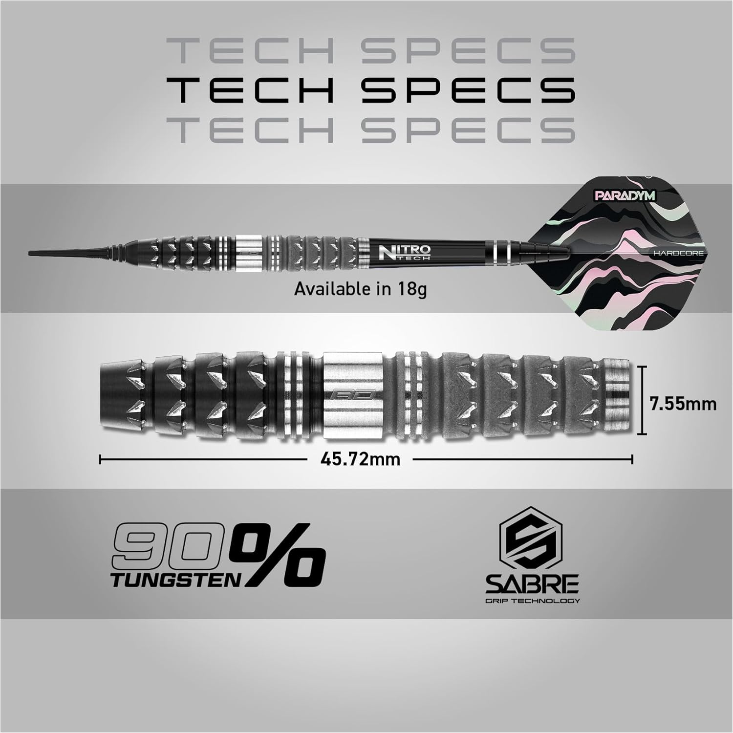 RED DRAGON Darts Paradym Serie - 90% Tungsteno - immagine 4