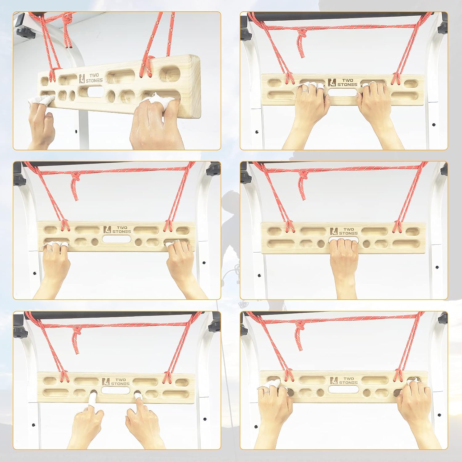 TWO STONES Hangboard Portatile per Arrampicata - immagine 5