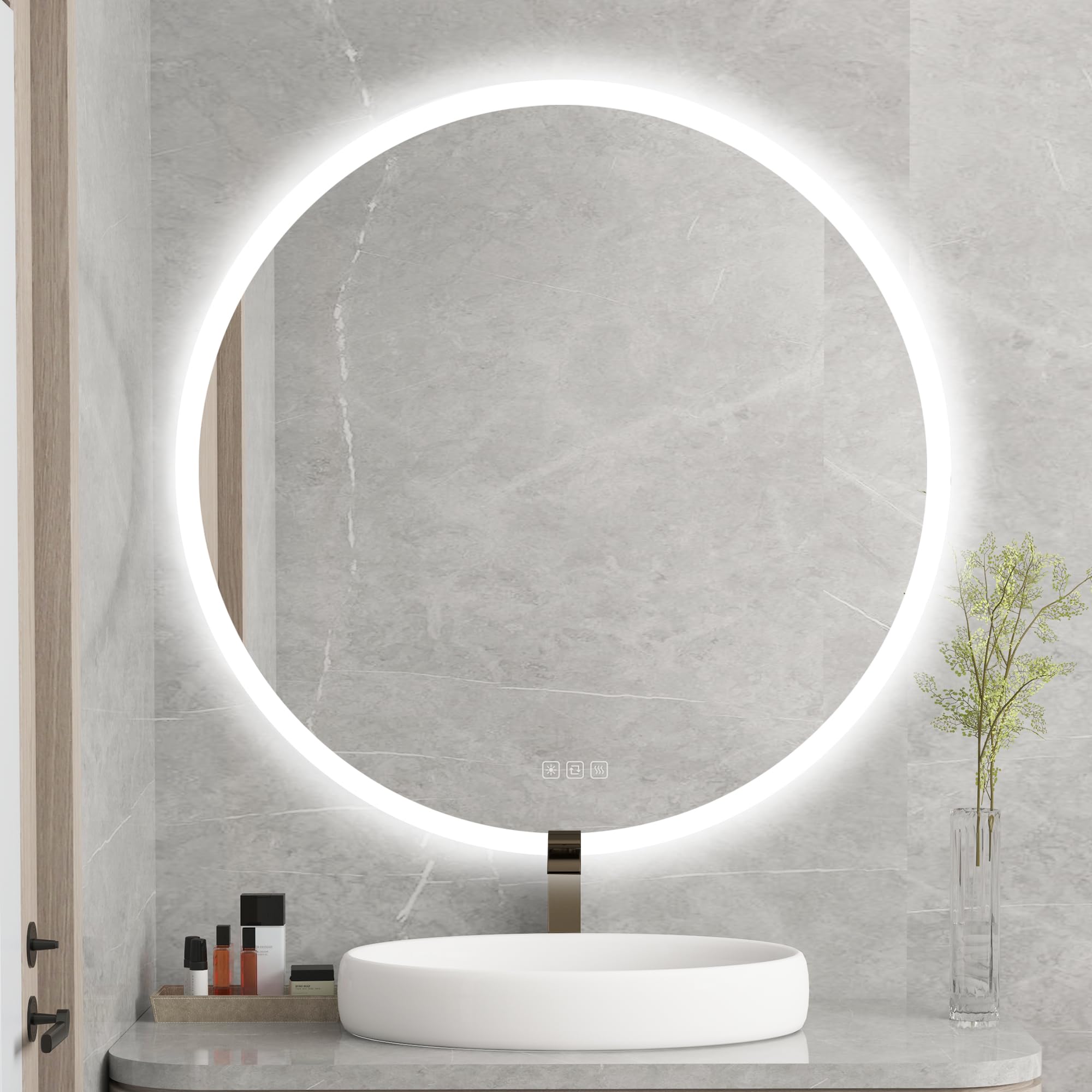 Furduzz Specchio Bagno LED Rotondo 500mm